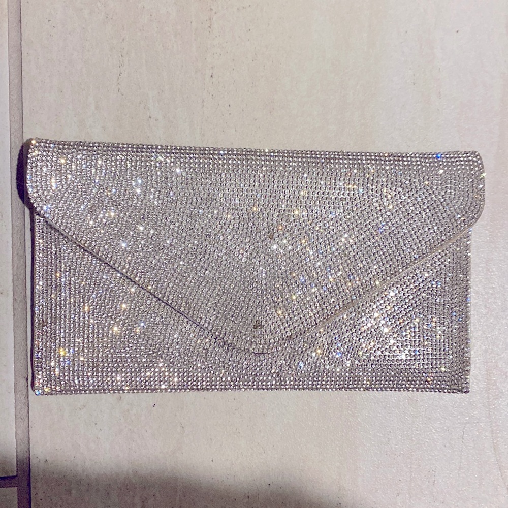 Steve Madden BSWAGGER rhinestone clutch